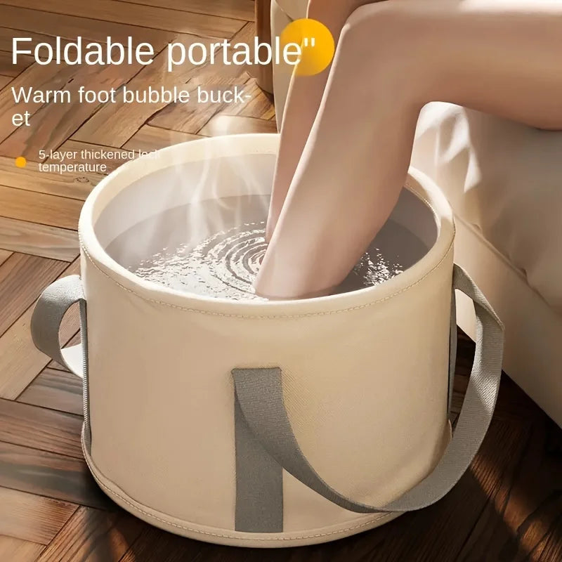 Foldable Foot Soak Bath Tub — Portable Deep Basin for Relaxation