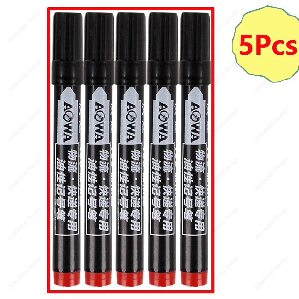 Permanent Oil-Based Marker Pens — Waterproof Quick-Dry Ink for Metal and Glass