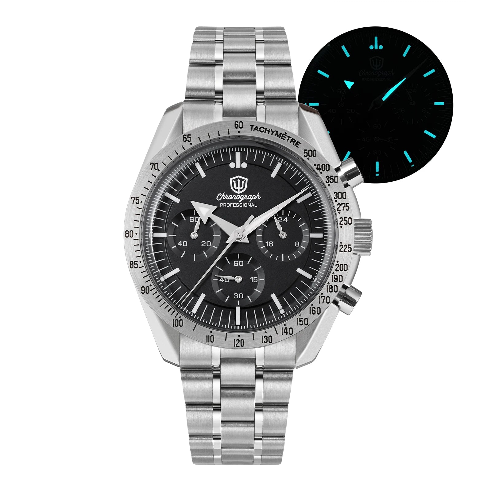Watchdives WD1863A Chronograph Watch — Sapphire Crystal & Stainless Steel