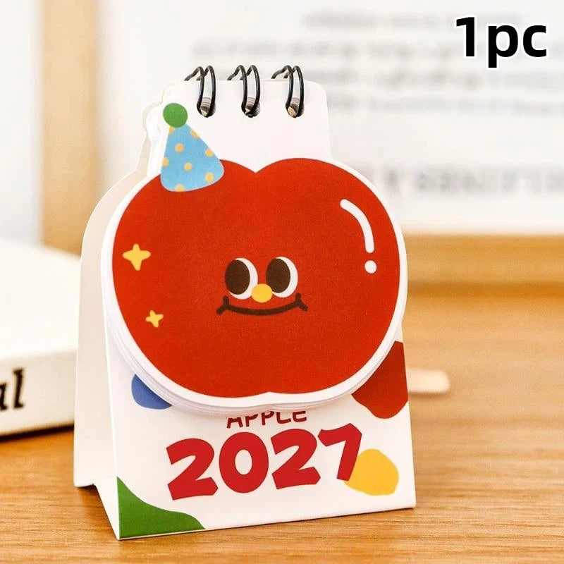TPXCKz 2027 Mini Desk Calendar — Portable Daily Planner for Home and Office
