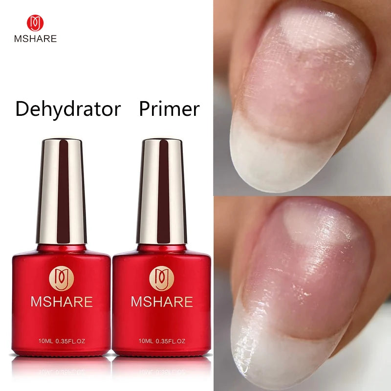 mshare Nail Prep Dehydrator and Primer Duo — Long-Lasting Adhesion Set