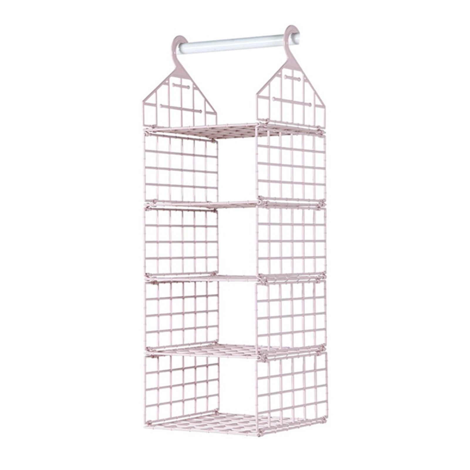 Aihogard Foldable Hanging Closet Organiser — Multi-Tier Wardrobe Storage Basket
