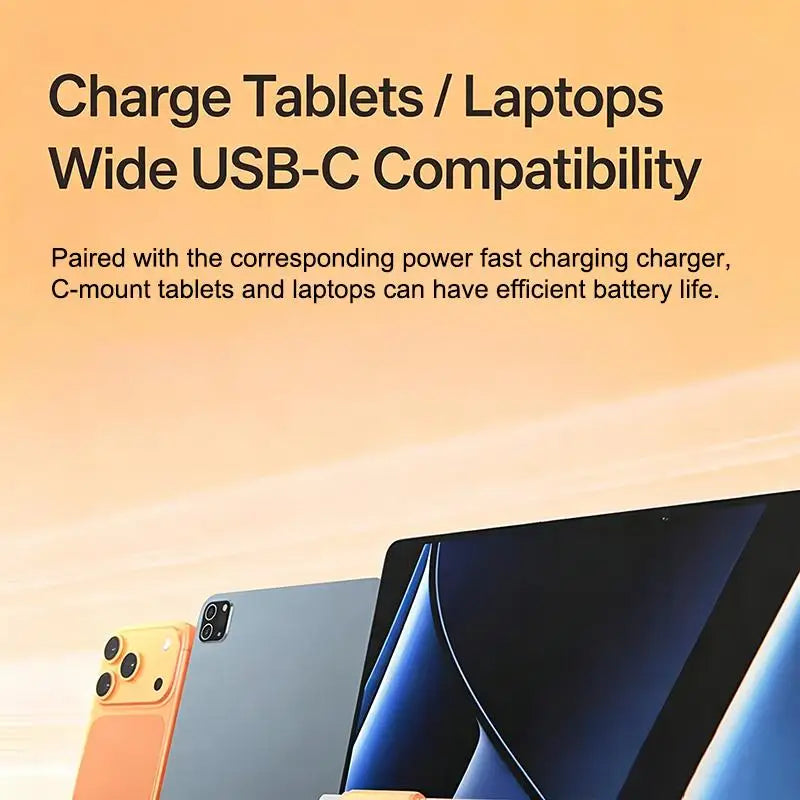 240W USB-C to USB-C Fast Charging Cable — Braided Nylon Cord for Laptops and Phones