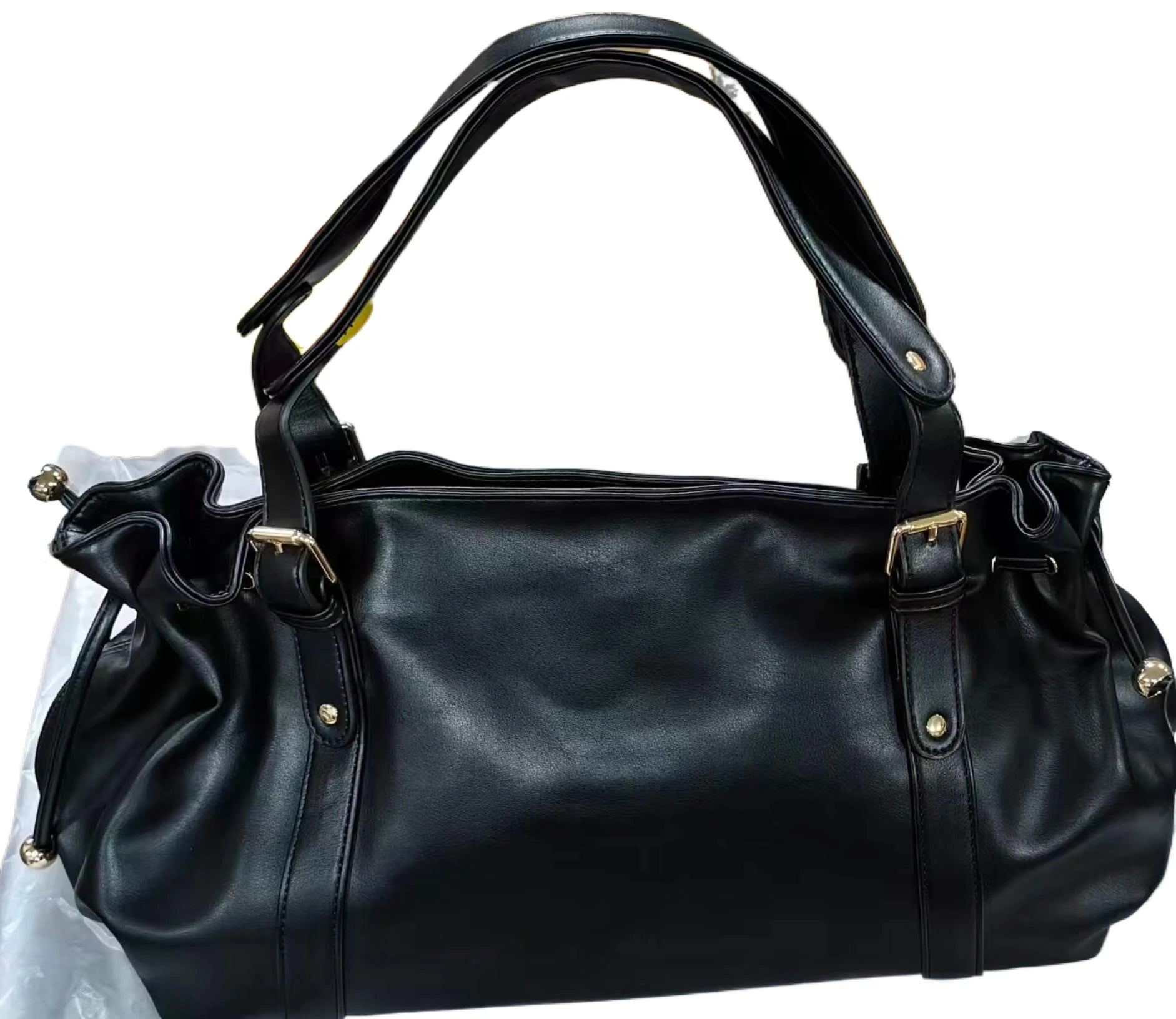 Women's Elegant Boston Style Crossbody Bag — Versatile Work Handbag