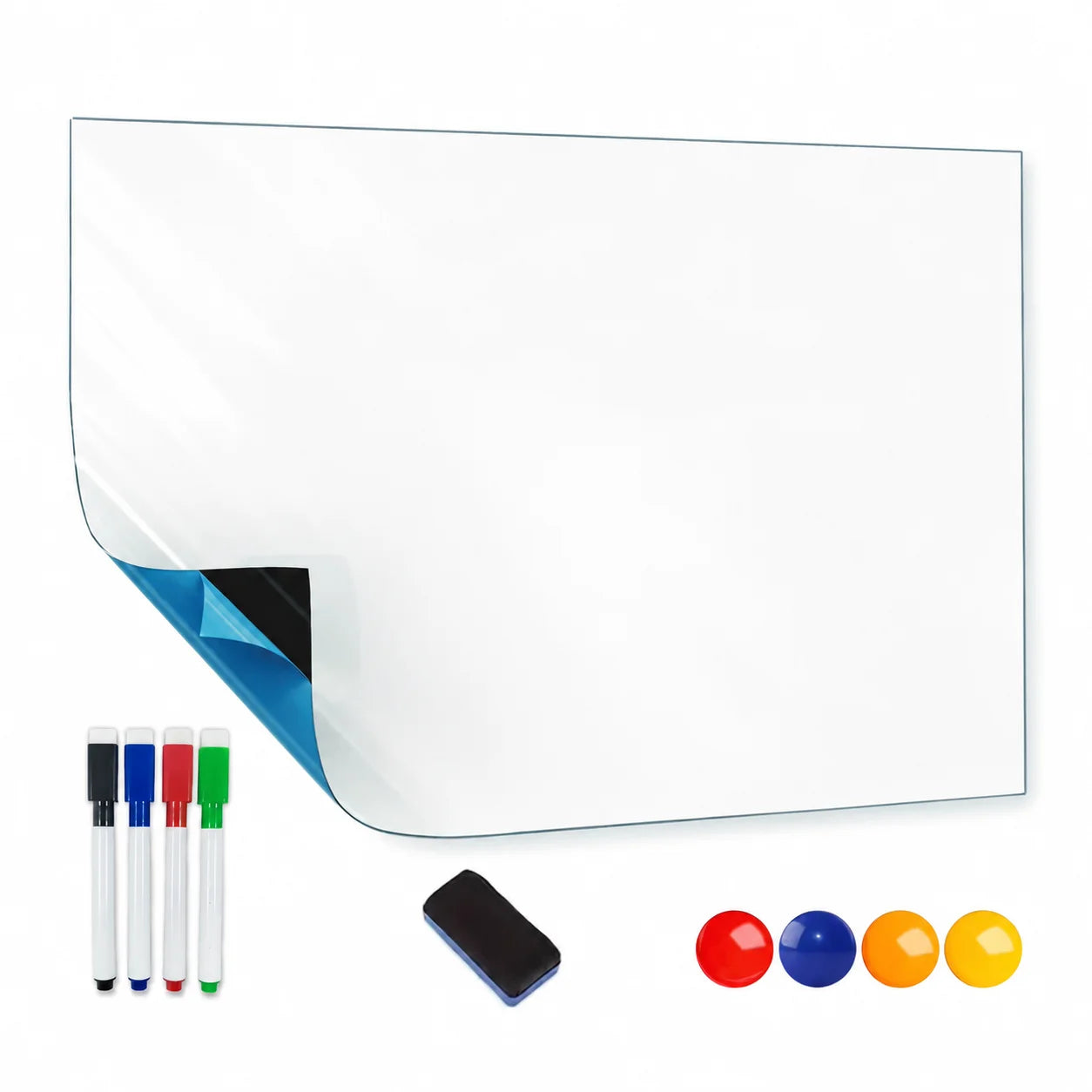 Self-Adhesive Magnetic Whiteboard Sticker — Erasable Dry Erase Wall Surface