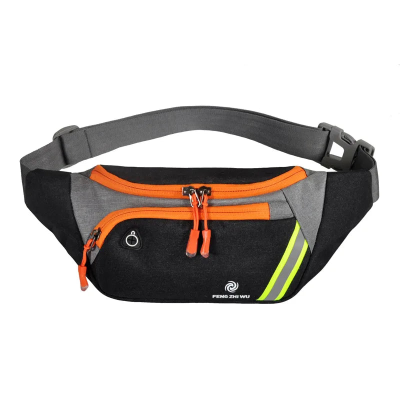 Waterproof Waist Pack — Casual Bum Bag for Travel and Sports