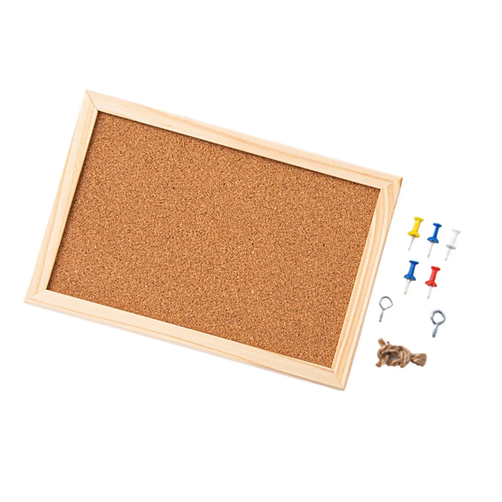 Cork Bulletin Board — Decorative Message Board for Home or Office