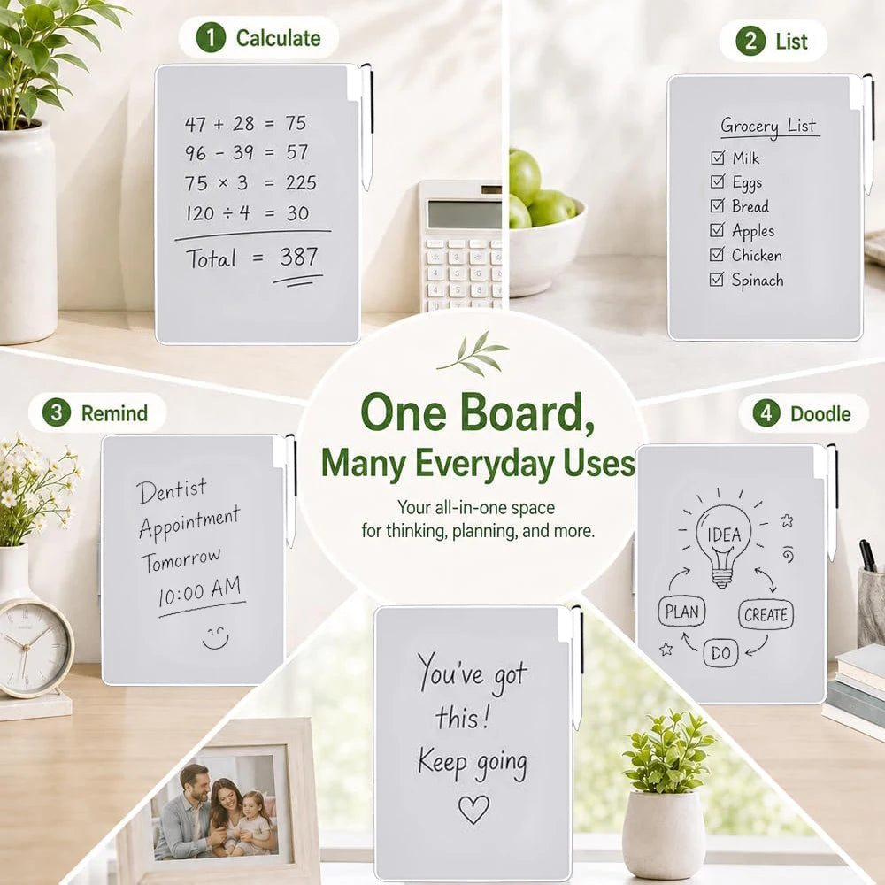RSP Portable Magnetic Whiteboard — Reusable Sketchpad for Office and Students