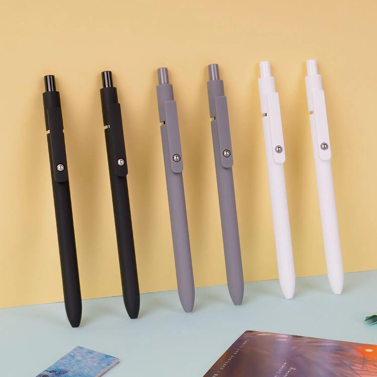 Smooth Writing Gel Pen Set — Fine Tip Black Ink for School and Office