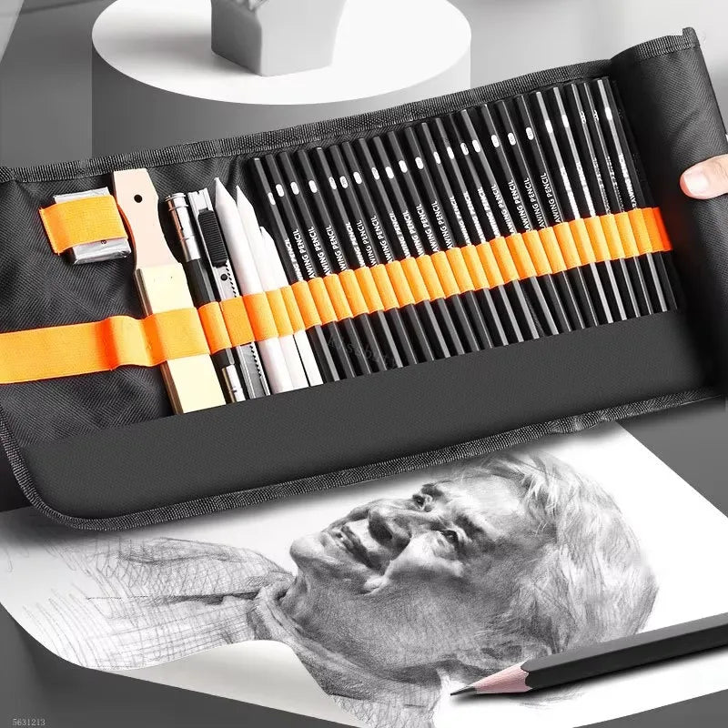 Professional Sketching Pencil Set — Complete Art Supplies for Students