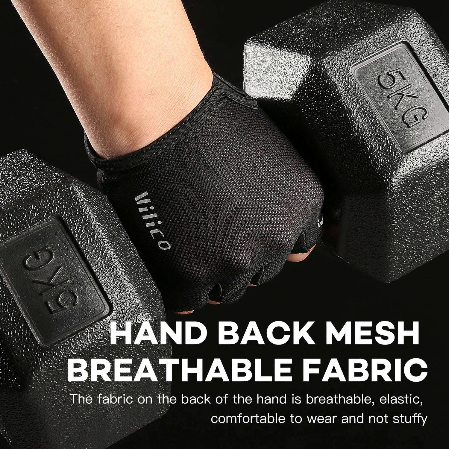 Fezrgea Half Finger Cycling Gloves — Breathable Anti-Slip Sports Mittens