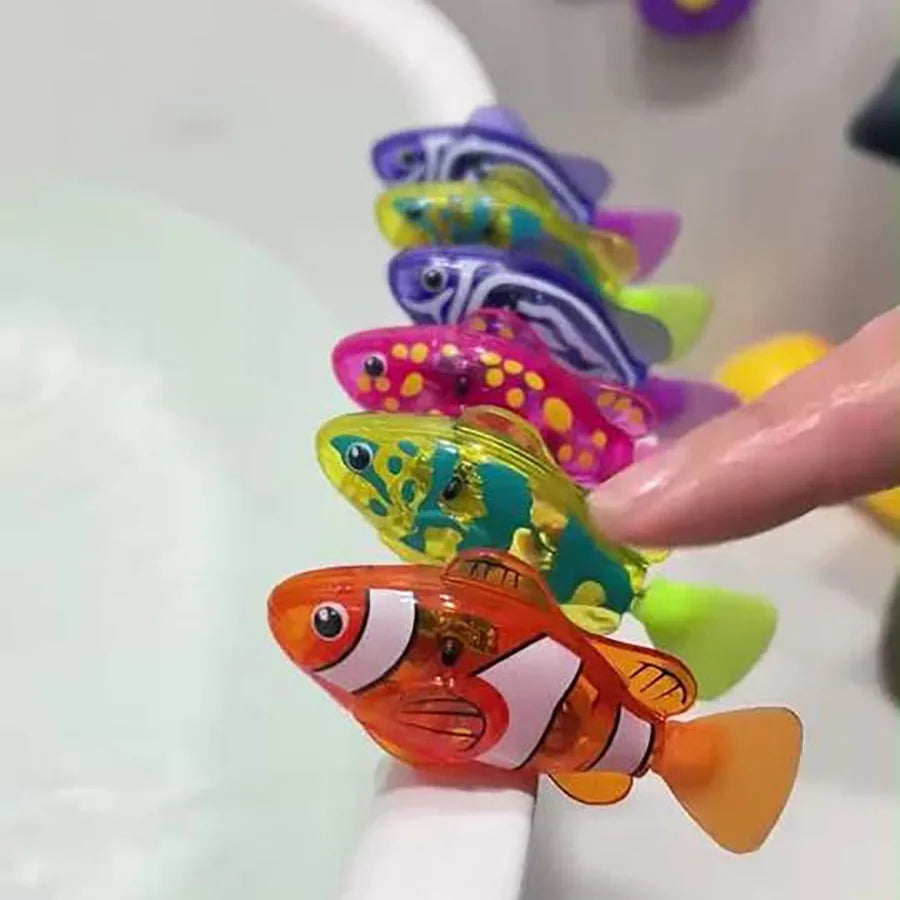 Robotic Swimming Clownfish — Interactive Photosensitive Pet Toy