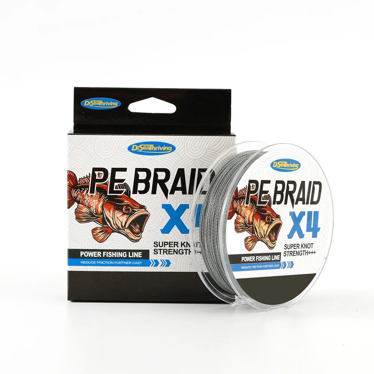 DiSeaThriving 4-Strand Braided Fishing Line — High Visibility & Abrasion Resistant