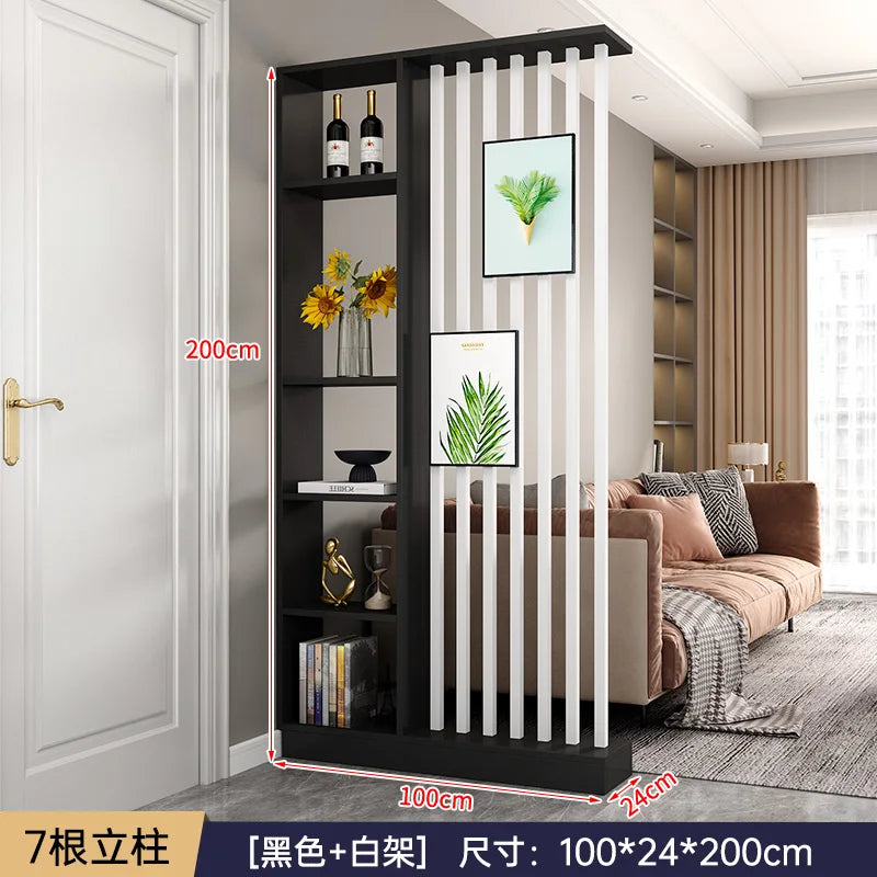 Modern Simple Room Divider — Elegant Wood Entrance Screen & Partition