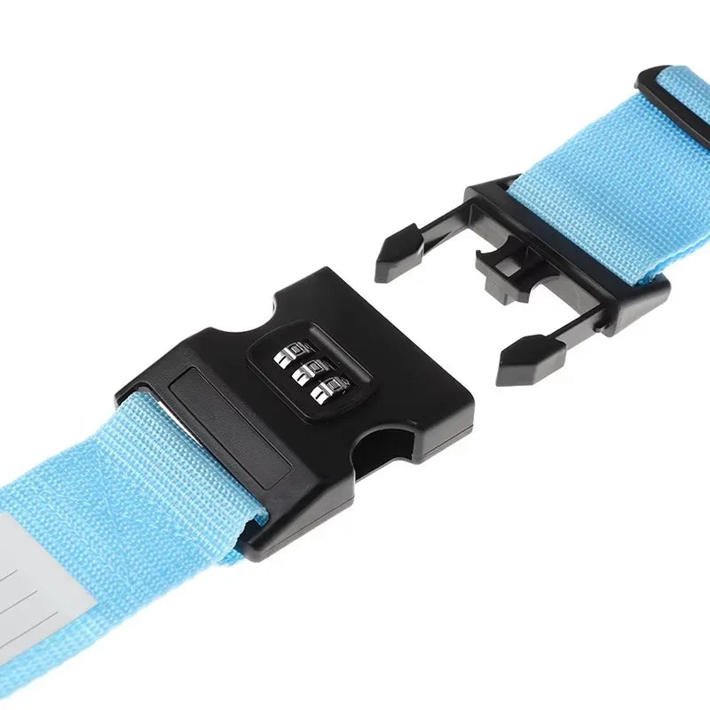 LXHYSJ Adjustable Luggage Strap — Secure Travel Packing Belt with Cipher Lock
