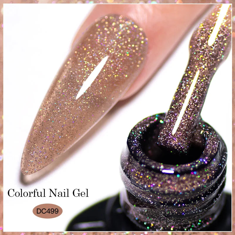 Mtssii Reflective Glitter Gel Nail Polish — Sparkling Holographic Effect