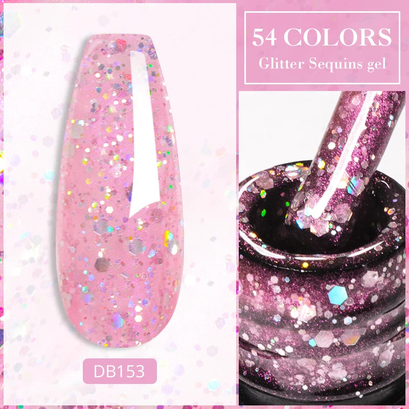 Mtssii Reflective Glitter Gel Nail Polish — Sparkling Holographic Effect