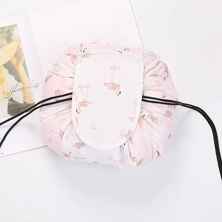 Drawstring Cosmetic Bag — Waterproof Travel Makeup Pouch & Organizer