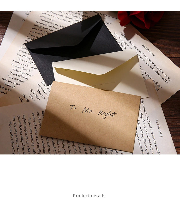 TYFYO Mini Kraft Envelopes — Small Card Holders for Gifts and Business, 20 Count
