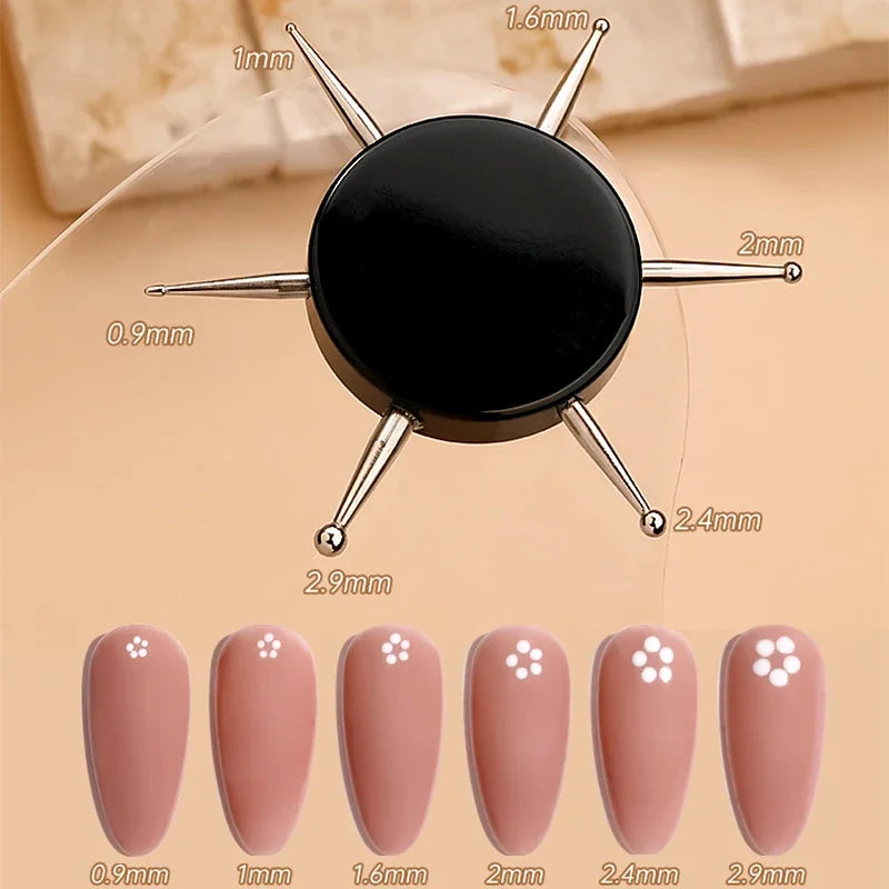 Nibiru DU 6-in-1 Dotting Tools — Professional Nail Art Manicure Set