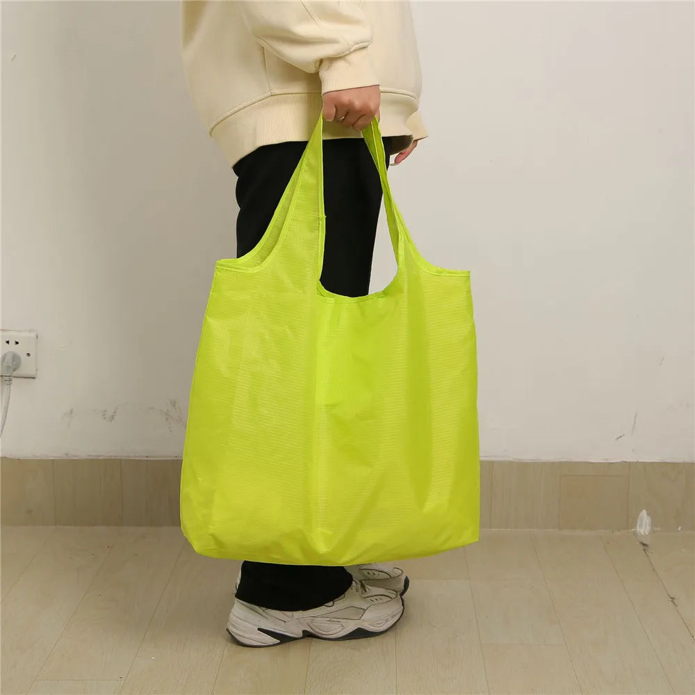 Reusable Oxford Cloth Shopping Bag — Foldable & Machine Washable Tote