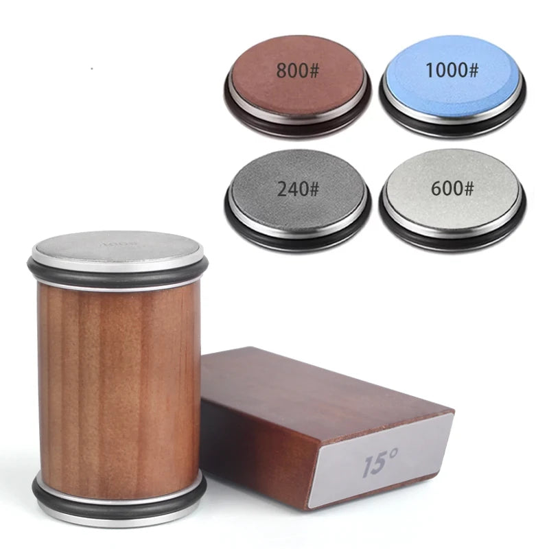 RSCHEF Rolling Knife Sharpener — Magnetic Holder & Diamond Stone Kit