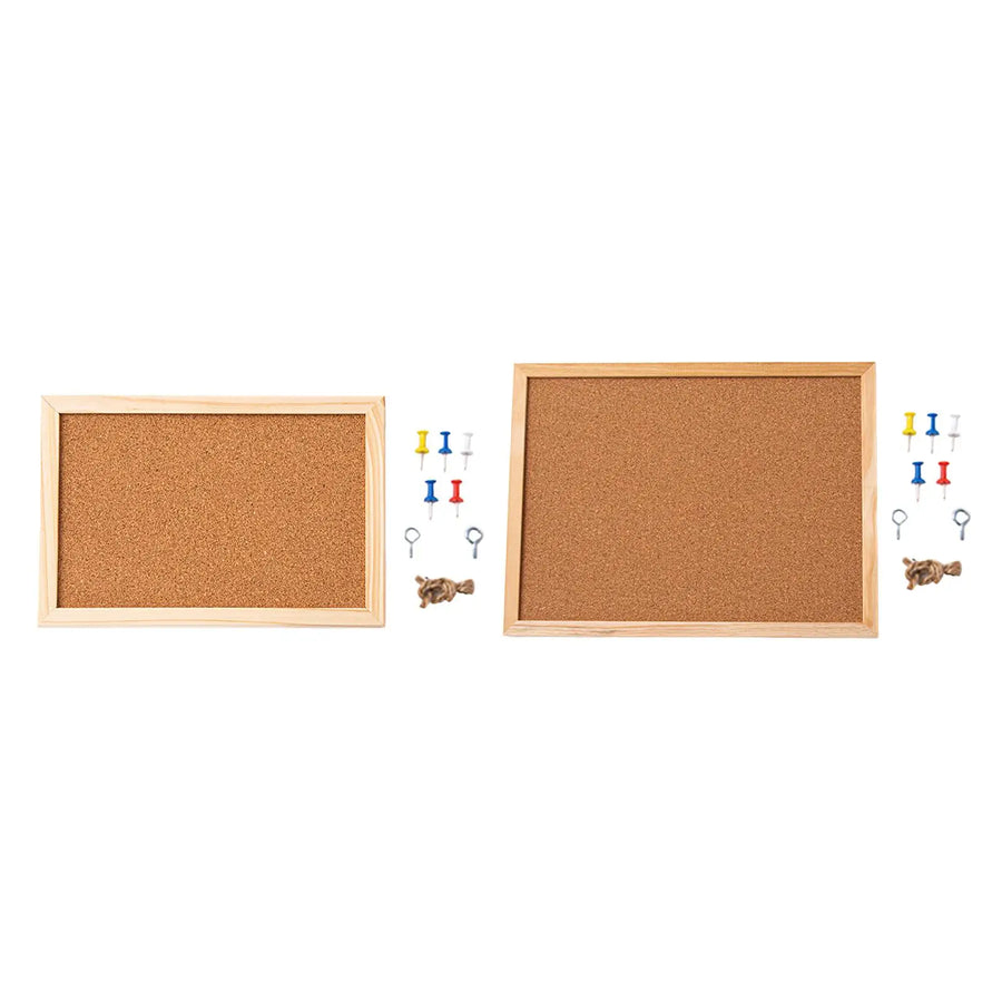 Cork Bulletin Board — Decorative Message Board for Home or Office