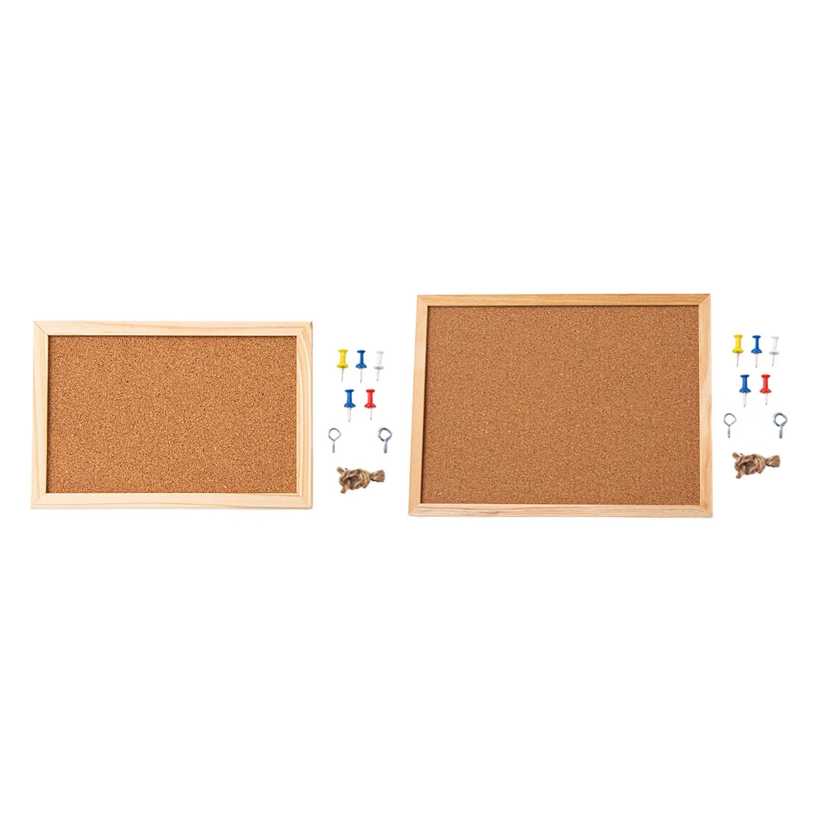 Cork Bulletin Board — Decorative Message Board for Home or Office