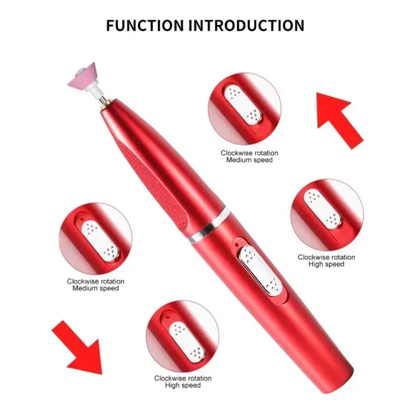 Electric Nail Polisher Drill — Professional Manicure & Grinding Tool