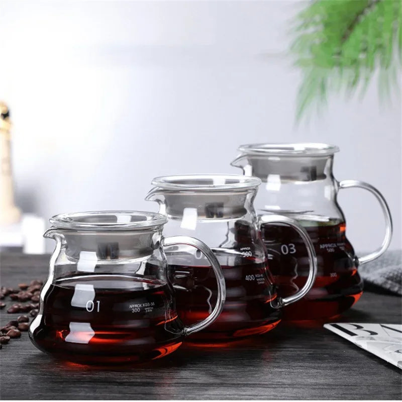 Cloud Shape Glass Coffee Carafe — Heat-Resistant Pour Over Server