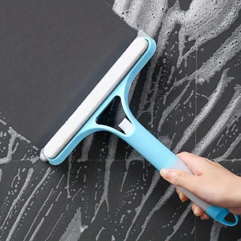Multi-Function Glass Squeegee — Built-in Spray Bottle for Easy Cleaning