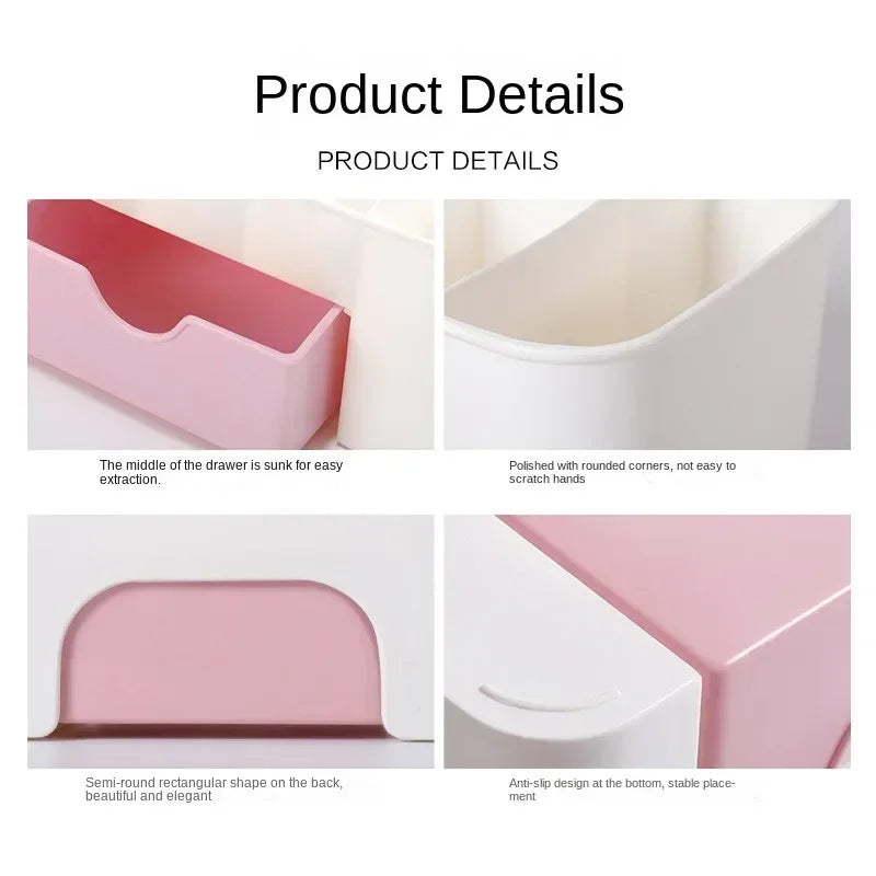 macroupta Nail Art Organizer Container — Cotton Pad & Swab Storage Case