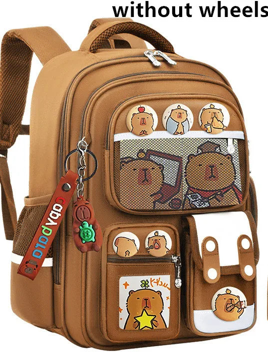 Kids Rolling School Bag — High Capacity Trolley Backpack with Wheels