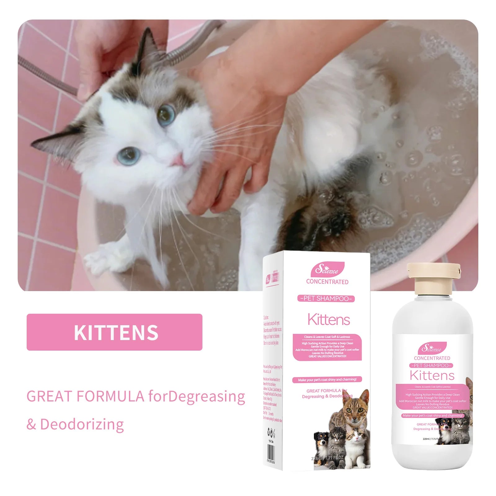 Pet Shampoo — Hypoallergenic Formula