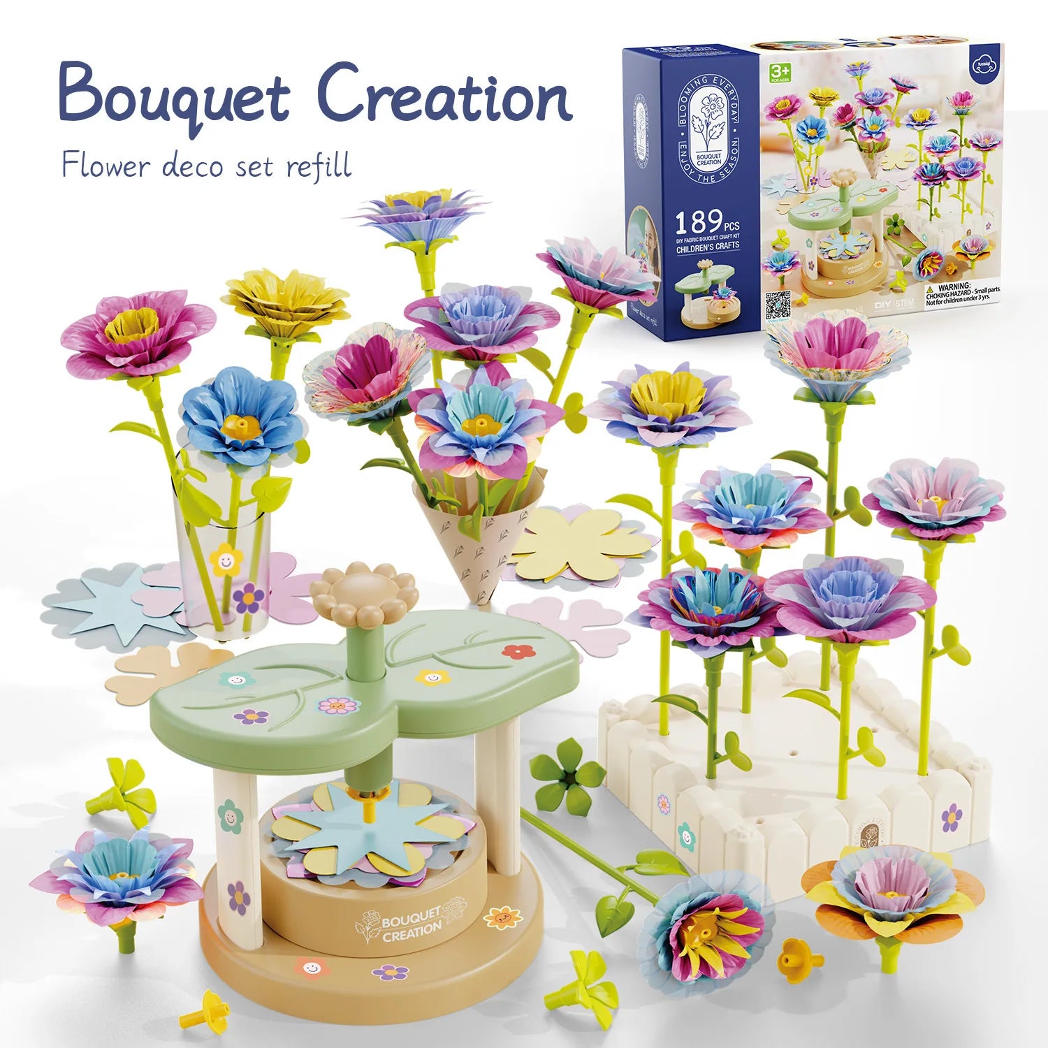 DIY Fabric Flower Making Kit — Creative Arts and Crafts Activity for Kids