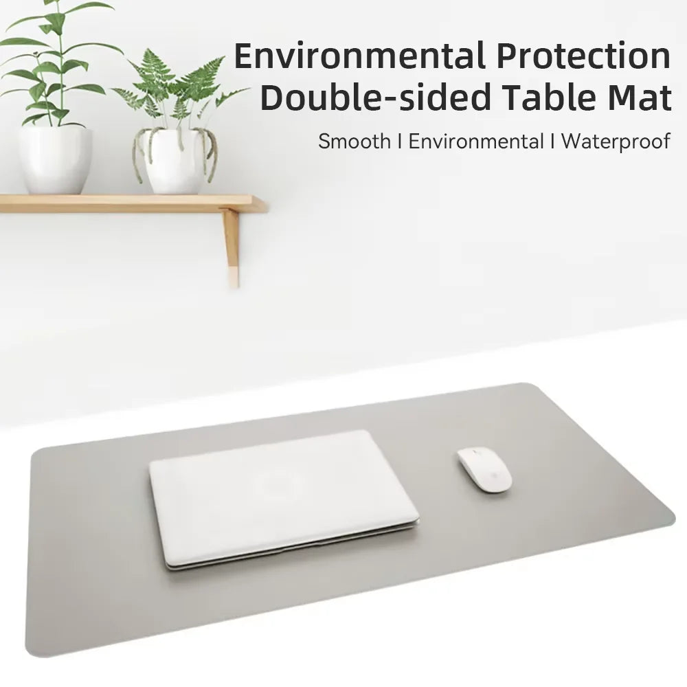 Hansong PU Leather Desk Mat — Waterproof Office & Gaming Mouse Pad