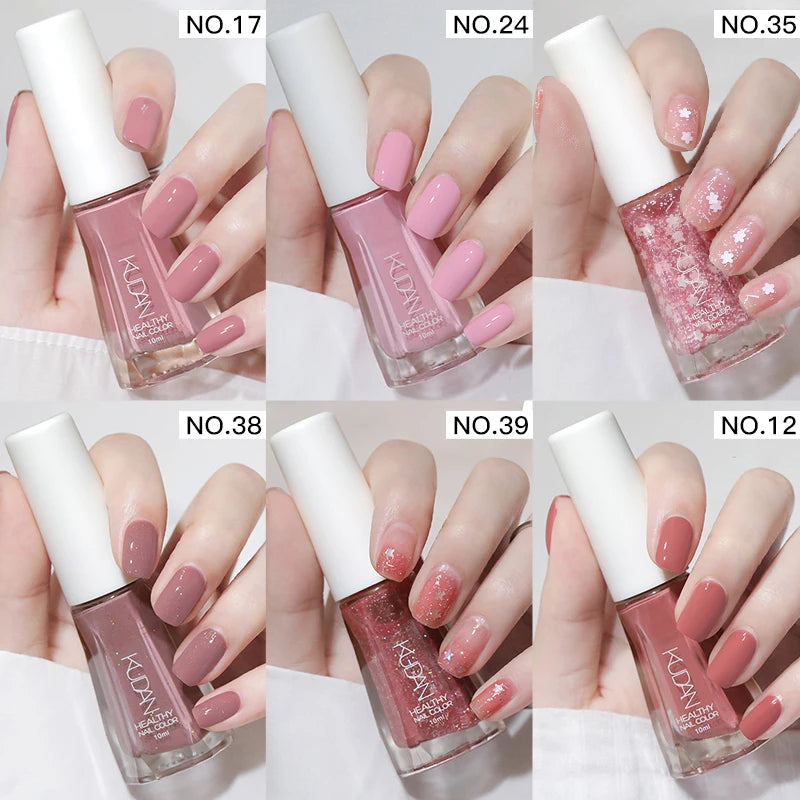 Four Lily Quick Drying Nail Polish — Water-Based Long Lasting Formula, 6-Piece Set