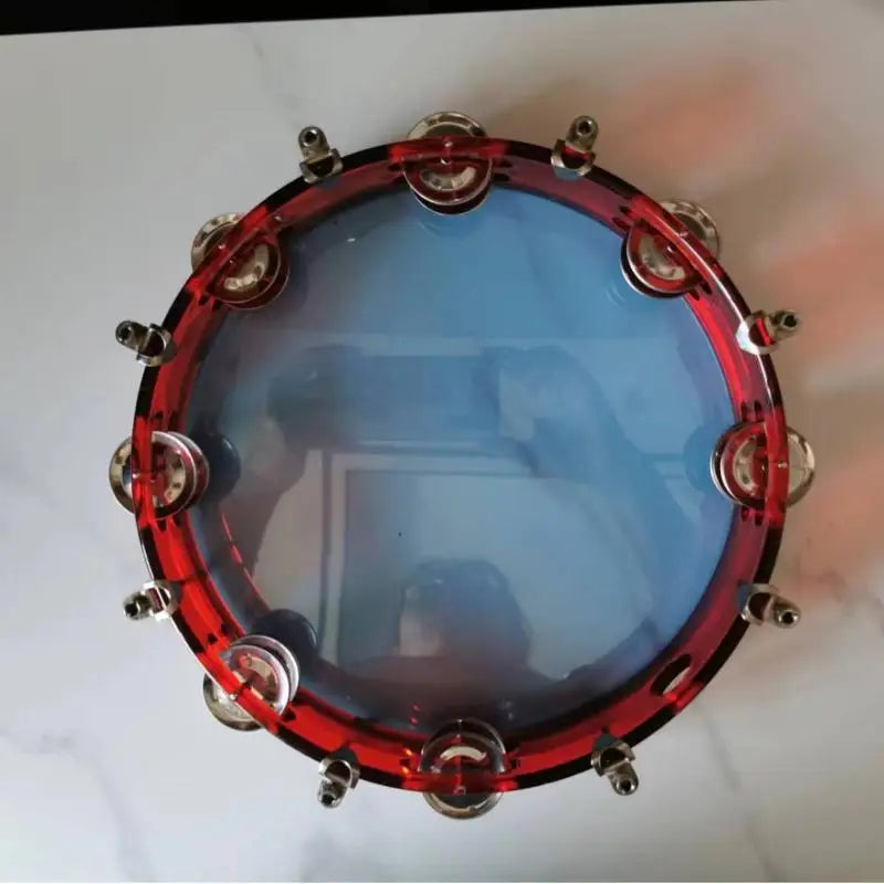Marbit Adjustable Tambourine — Tunable Percussion Instrument with Metal Jingles