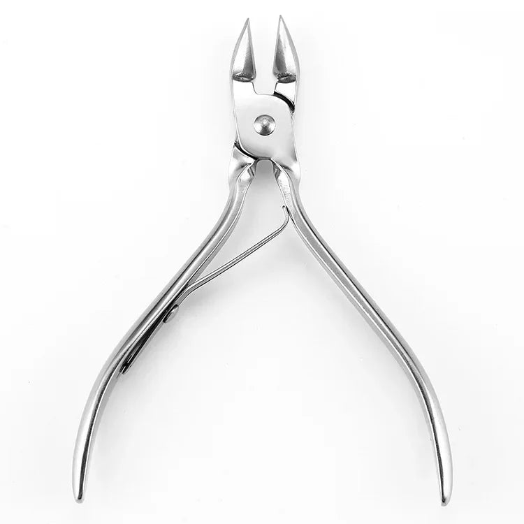 Stainless Steel Cuticle Nipper — Professional Nail Trimmer for Manicure