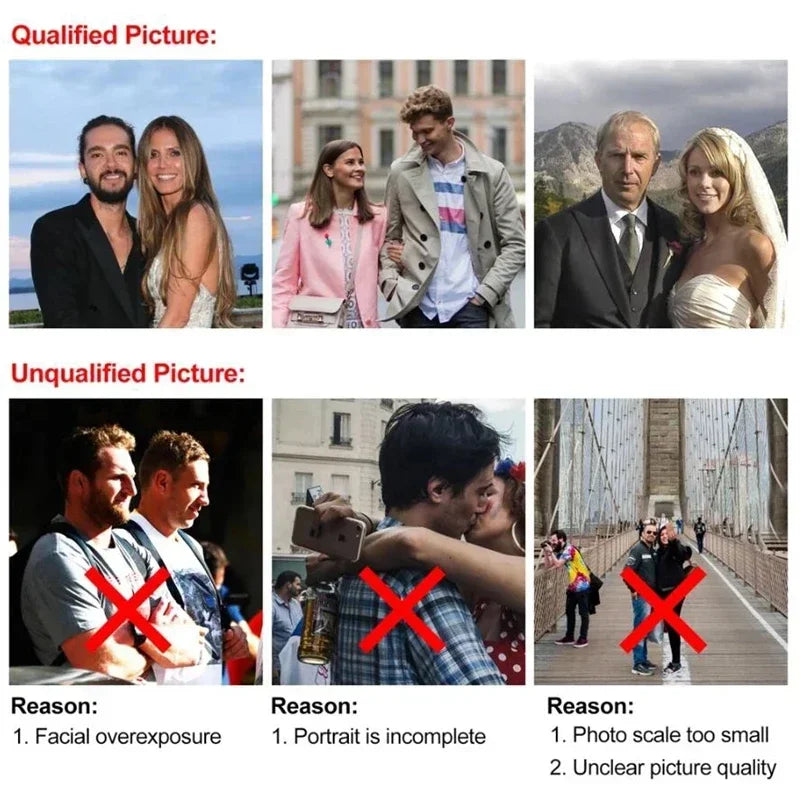 Personalized Photo Bifold Wallet — Custom Name Card Holder for Men