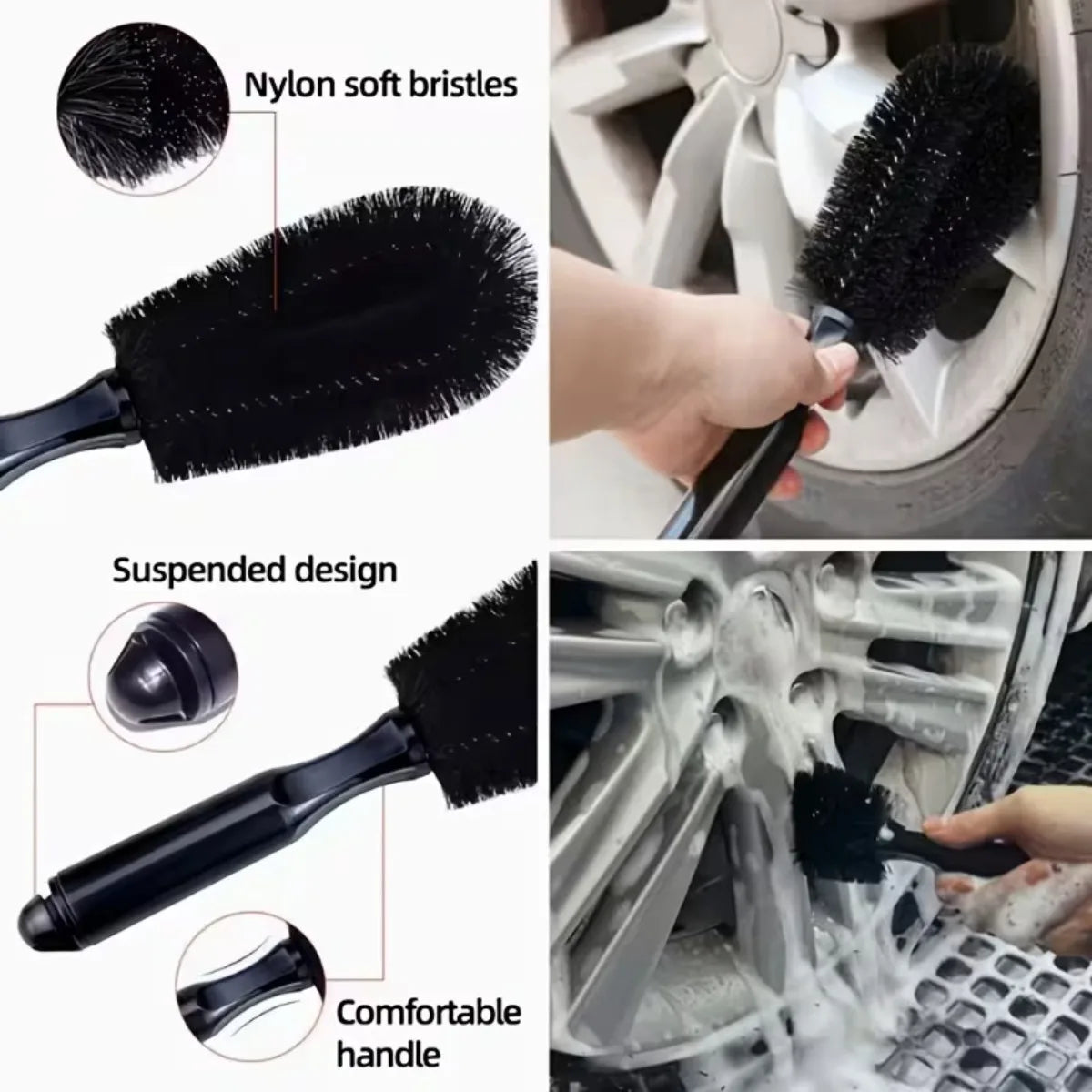 kkjoy Car Detailing Brush Set — Multi-Purpose Cleaning Tools for Vents and Gaps