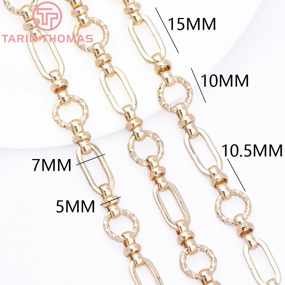 TARIN THOMAS Brass Jewelry Chain — 0.5 Meter DIY Necklace & Bracelet Link