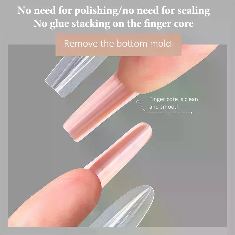 Shmacax Sandwich Dual Nail Forms — Quick Extension Manicure Kit