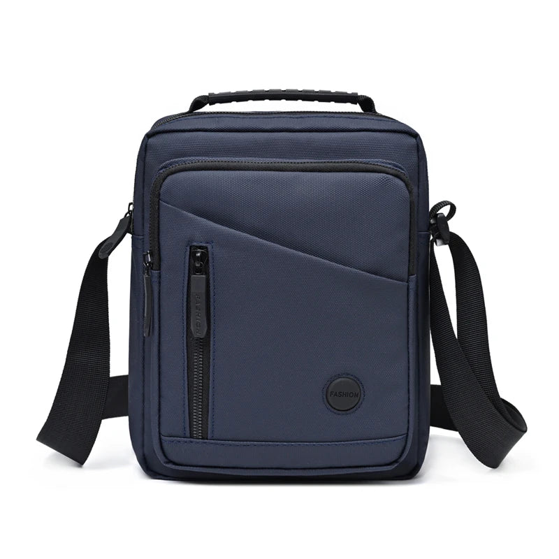 Oxford Cloth Messenger Bag — Compact Multi-Pocket Crossbody for Travel