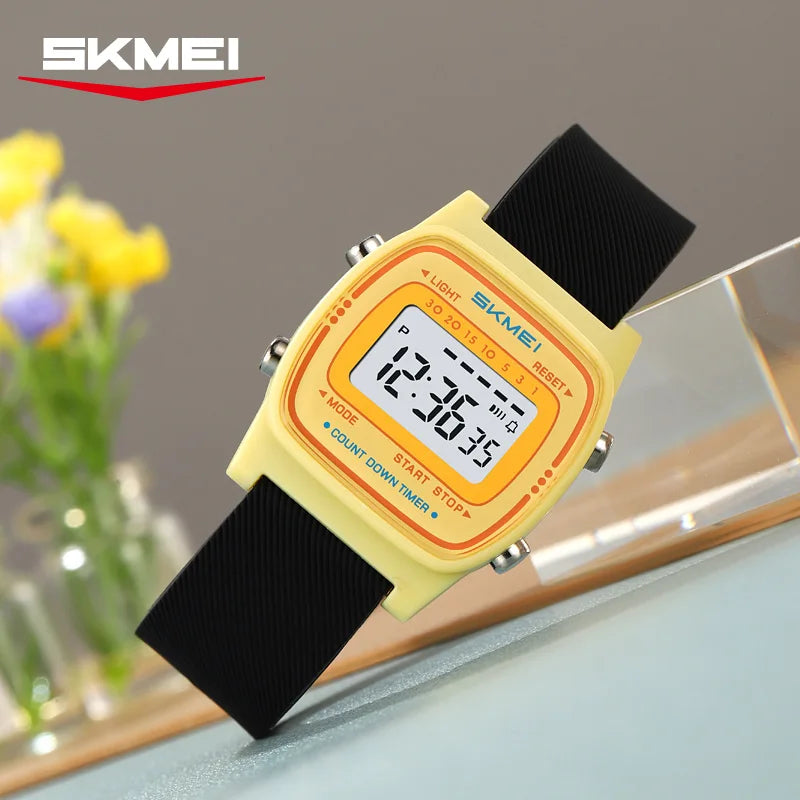 SANDA Digital Sport Watch — Waterproof Electronic Timepiece for Students
