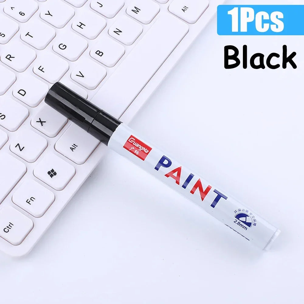 Permanent Paint Marker Pens — Waterproof Quick-Dry Tire & Craft Markers
