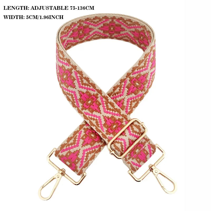Adjustable Canvas Bag Strap — Wide Webbing Shoulder Replacement