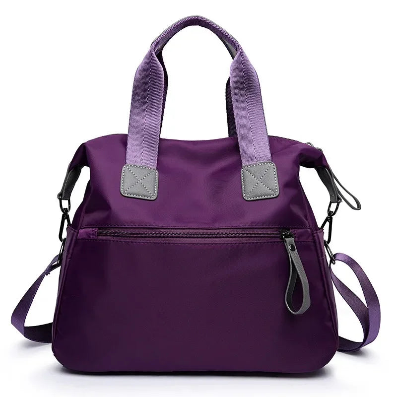 FXZLLQ Women's Nylon Tote Bag — Large Capacity Multi-Pocket Shoulder Bag