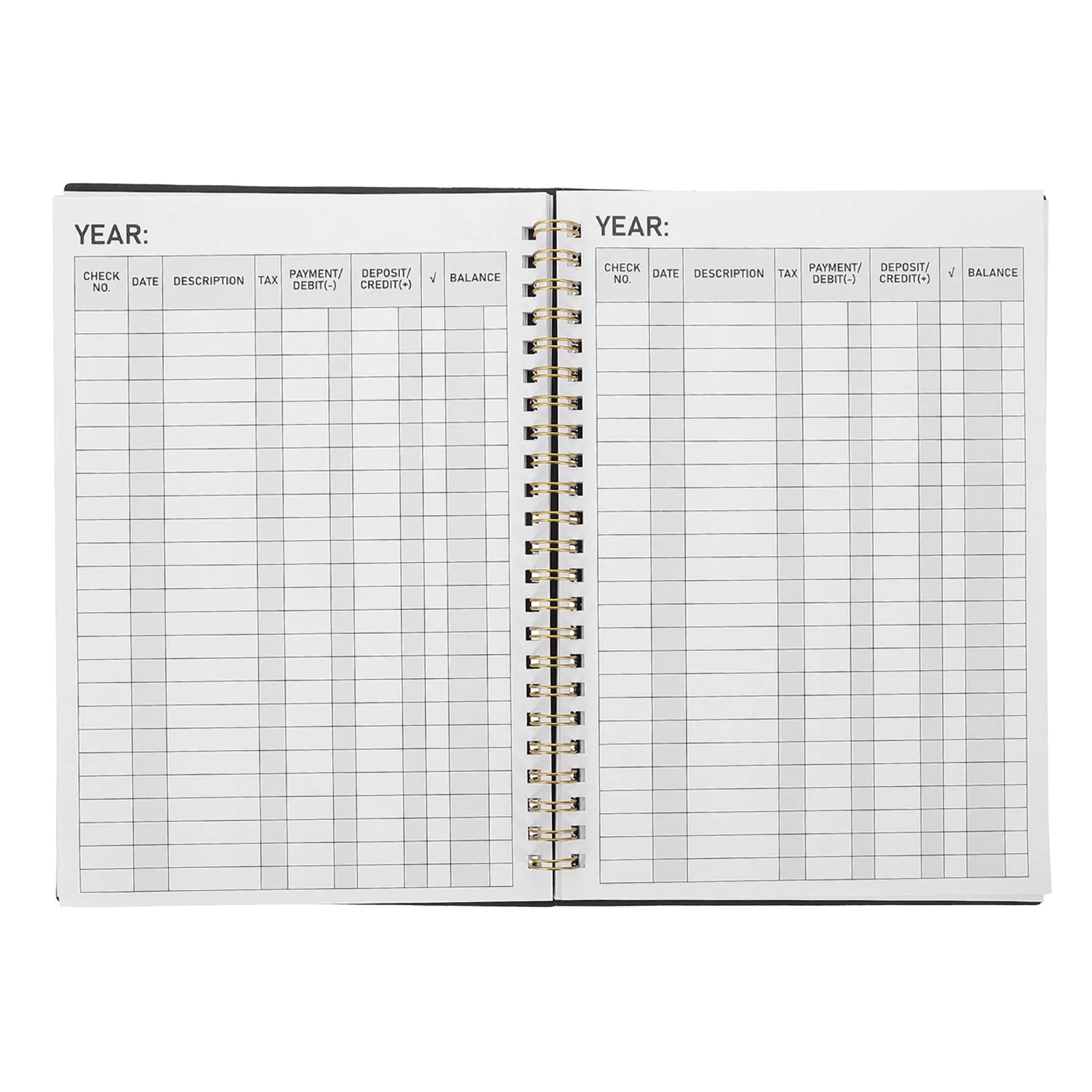 Accounting Ledger Book — Spiral Bound Income and Expense Tracker