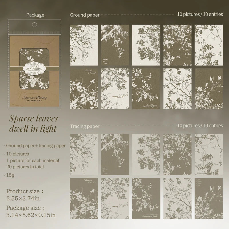 Vintage Scrapbook Paper Kit — 20 Sheets of Retro Collage Materials